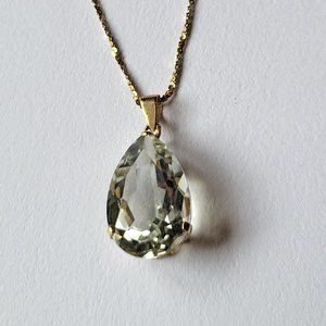 10K Gold Topaz Pendant